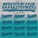 Personalized Custom Name and Number Gray Teal Navy Bomber Varsity Letterman Jacket Full-Snap Fashion Personalized Gray Teal-Navy