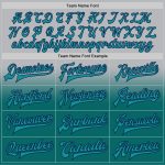 Personalized Varsity Letterman Jacket Gray Teal Navy Fade Full Snap Fashion Personalized Gray Teal-Navy Bomber Full-Snap