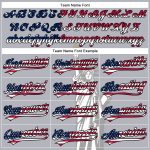 Personalized Gray USA Flag Black 3D Statue of Liberty Baseball Jersey Custom Name Number Patriotic Authentic Team Apparel