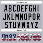 Personalized Gray USA Flag Black 3D Statue of Liberty Baseball Jersey Custom Name Number Patriotic Authentic Team Apparel