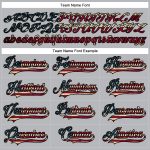 Custom Name and Number Gray Vintage USA Flag Hockey Jersey Lace Neck - Team Apparel Personalized Gray Vintage USA Flag Black-Crimson