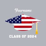 Customized 3D Graduation T-Shirt in Gray and White for Men and Women Personalized Gray White 3D Graduation Performance T-Shirt