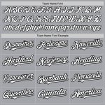 Custom Name and Number Authentic Baseball Jersey in Gray, White, and Black - Personalized Arm Shapes Team Jersey Personalized
