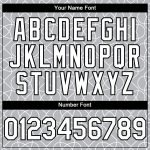 Custom Name and Number 3D Pattern Gray White-Black Arabesque Baseball Jersey - Personalized Authentic Team Gear Personalized