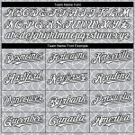 Custom Name and Number 3D Pattern Gray White-Black Arabesque Baseball Jersey - Personalized Authentic Team Gear Personalized