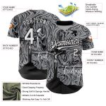 Custom Jesus Christ Cross Baseball Jersey, Personalized Gray and Black 3D Pattern, Good Friday Team Name and Number Personalized