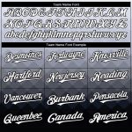 Custom Baseball Jersey with Personalized Name and Number, 3D Gray White-Black Pattern, Authentic Team Design Personalized
