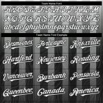 Custom Baseball Jersey with 3D Stripes Pattern - Personalized Gray White Black Design, Include Name & Number Personalized