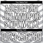 Custom Name and Number Soccer Uniform Jersey - Personalized Gray Black Arrow Shapes Sublimation Team Apparel Personalized