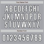 Custom Name and Number Authentic Baseball Jersey - Personalized Gray Black and White Team Apparel Personalized Gray White-Black