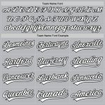 Custom Name and Number Throwback Baseball Jersey - Personalized Gray Black White Team Jersey Personalized Gray White-Black