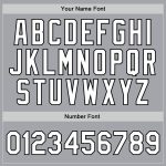 Personalized Authentic Basketball Jersey - Gray White Black Throwback Style Personalized Gray White-Black Authentic Throwback