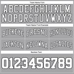 Personalized Authentic Gray White Black Basketball Shorts - Throwback Design Personalized Gray White-Black Authentic Throwback