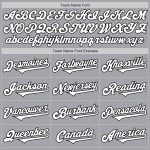 Custom Name and Number Authentic Two Tone Baseball Jersey - Personalized Gray Black Team Jersey Personalized Gray White-Black