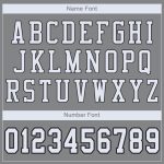 Personalized Authentic Football Jersey - Gray Black White Mesh Design Personalized Gray White-Black Mesh Authentic Football