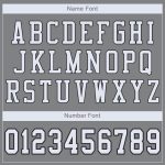 Custom Name & Number Personalized Authentic Football Jersey - Gray, White, Black Mesh Team Jersey Personalized Gray White-Black