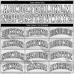 Personalized Round Neck Basketball Jersey - Gray White Black Sublimation Suit Personalized Gray White-Black Round Neck Sublimation