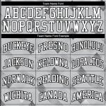 Custom Basketball Jersey with Personalized Name and Number - Gray White Black Round Neck Sublimation Suit Personalized Gray