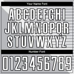Custom Name Number Soccer Jersey - Personalized Gray Black White Stripes Uniform Personalized Gray White-Black Stripes Sublimation