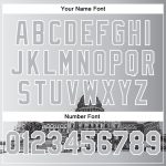 Customizable 3D Pattern United States Capitol Bomber Varsity Jacket with Personalized Name & Number - Gray & Black Design