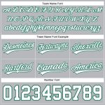 Custom Personalized Basketball Shorts with Name and Number - Gray White Kelly Green Personalized Gray White-Kelly Green Authentic