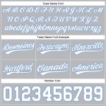 Custom Name and Number Basketball Shorts - Personalized Gray and Light Blue Authentic Team Gear Personalized Gray White-Light