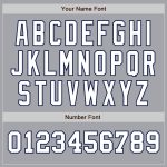 Custom Two Tone Baseball Jersey Personalized Gray White Navy with Team Name and Number Personalized Gray White-Navy Authentic
