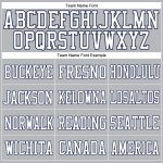 Custom Personalized Football Jersey with Name and Number - Gray White Navy Mesh Authentic Design Personalized Gray White-Navy