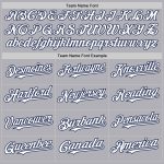 Custom Team Name Number Gray White-Navy Mesh Authentic Baseball Jersey - Personalized Throwback Design Personalized Gray