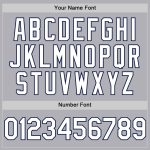 Custom Team Name Number Gray White-Navy Mesh Authentic Baseball Jersey - Personalized Throwback Design Personalized Gray