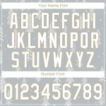 Custom Name and Number Authentic 3D Baseball Jersey - Personalized Gray White-Old Gold Christmas Design Personalized Gray