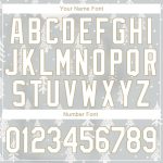 Custom Name and Number 3D Performance T-Shirt for Christmas - Personalized Gray White and Old Gold Design Personalized Gray