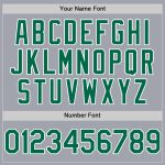 Custom Name Number Authentic Sleeveless Baseball Jersey Gray White Pinstripe Kelly Green Personalized Team Apparel Personalized