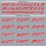 Custom Name and Number Personalized Gray White Pinstripe Red Baseball Jersey Sleeveless Authentic Team Apparel Personalized