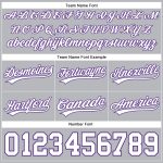 Custom Team Basketball Shorts with Name and Number - Personalized Gray White Purple Authentic Design Personalized Gray White-Purple
