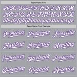 Custom Name and Number Personalized Gray Purple White Fade Baseball Jersey - Authentic Fashion Team Apparel Personalized