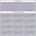 Custom Name Number Throwback Basketball Jersey Personalized Gray White Purple Personalized Gray White-Purple Authentic Throwback