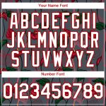Custom Name and Number Tropical Anthurium Flower 3D Pattern Gray Red Baseball Jersey - Personalized Team Apparel Personalized