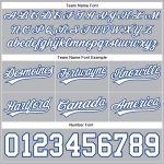 Custom Name and Number Basketball Shorts - Personalized Gray White-Royal Authentic Team Gear Personalized Gray White-Royal