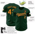 Custom Orange Green Bay Baseball Jersey - Personalized Team Name & Number Authentic Personalized Green Bay Orange Authentic