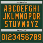 Custom Orange Green Bay Baseball Jersey - Personalized Team Name & Number Authentic Personalized Green Bay Orange Authentic