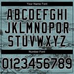 Custom Name and Number Baseball Jersey with 3D Mountain Pattern - Personalized Green Black Gray Design Personalized Green