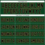 Custom Black Green Old Gold Baseball Jersey with Personalized Name and Number - Authentic Throwback Design Personalized Green