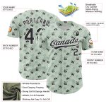 Custom Panda 3D Pattern Baseball Jersey - Personalized Team Jersey with Name and Number in Green, Black, and White Personalized