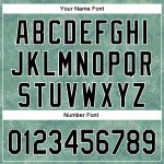 Custom Name and Number Baseball Jersey - Personalized 3D Pattern Green Black-White Crocodile and Plant Design Personalized