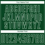 Custom Name and Number Soccer Jersey for Team - Personalized Green and Black-White Sublimation Uniform Personalized Green