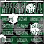 Custom Name and Number Soccer Jersey for Team - Personalized Green and Black-White Sublimation Uniform Personalized Green