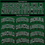 Custom Name and Number Authentic City Edition Basketball Jersey - Personalized Green Black-White Triangle Shapes Personalized