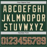 Custom Name and Number Baseball Jersey - Personalized Green Camo Red Authentic Team Jersey Personalized Green Camo-Red Authentic