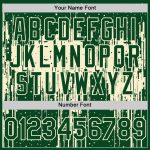 Custom Name and Number Baseball Jersey - Personalized Green Cream 3D Dripping Splatter Art Design Personalized Green Cream